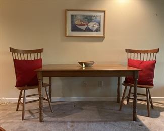 Two Seater Shaker Coastal Dining Set