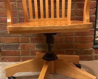 Wooden Bankers Chair