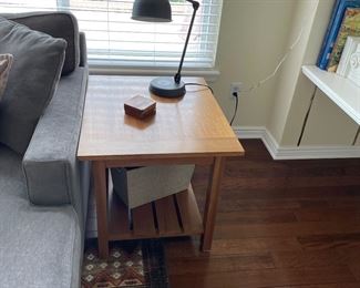 Side table, lamp