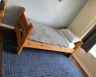 Twin bed and mattress 