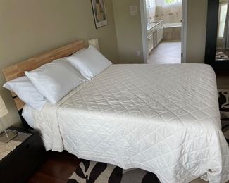 Queen bed and mattress 