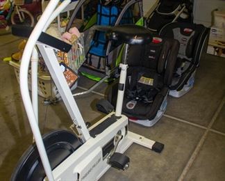 Exercise bike, car seats