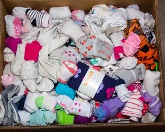 Assortment Boy's and Girl's baby, infant, children socks