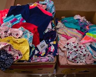 Assortment Boy's and Girl's baby, infant, and child clothing