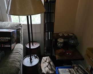Pair barrel lamps
