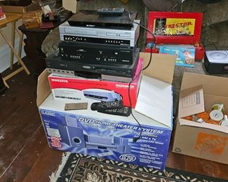 Variety of VCR and DVD players