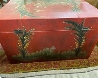 Painted trunk -great for coffee table tons of storage