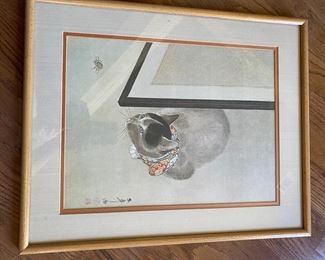 Antique Siamese print 