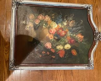 Antique floral painting 