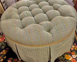 Found tufted ottoman 