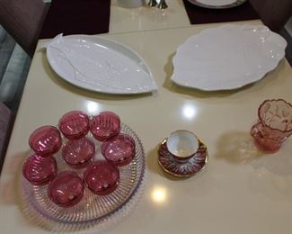 Stemware, Fish Plates, Leaf Plate, Spoon Glass Holder