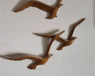 MCM wall art wood birds