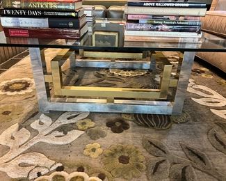 GLASS TOP COFFEE TABLE