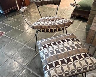 MCM HOOP CHAIR AND OTTOMAN