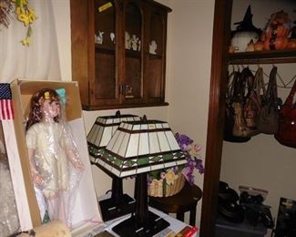 Lamps & Curio Cabinet