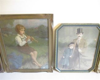 Antique frames and pictures