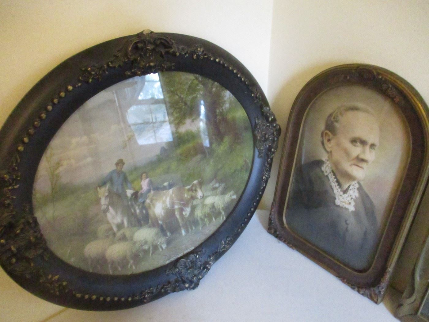 Antique frames and pictures