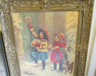 Antique frame and picture