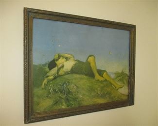 Antique frames and pictures