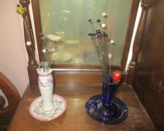 Hat pins and hat pins holders