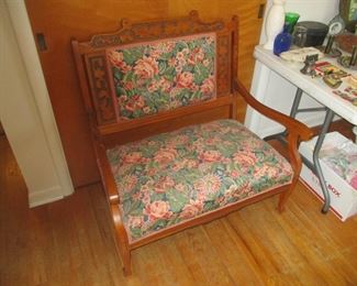 Antique loveseat