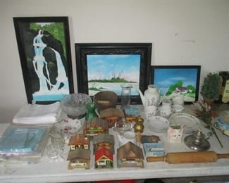 Artwork and glassware