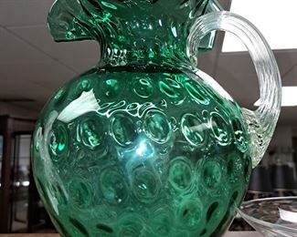 Fenton emerald green pitcher