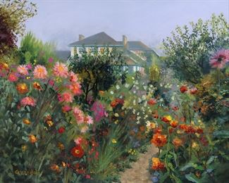 Brendel Monet Garden oil painting 