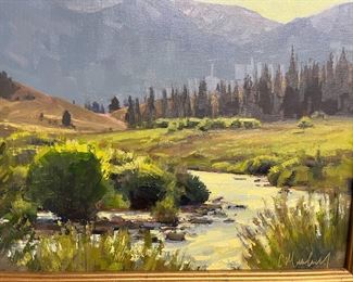 mountain oil painting 