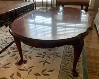 #27	Oval Mahogany Coffee Table - 44x28x16	 $75.00 			
