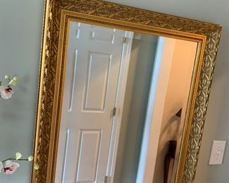 #33	Gold Beveled Mirror 29x36	 $75.00 			
