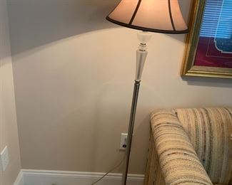 #49 KH	Frosted Glass & Chrome Floor Lamp - 57"Tall	 $30.00 			
