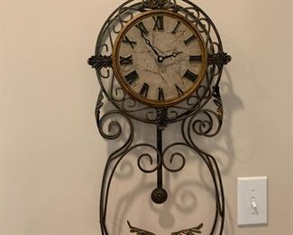 #57	Wall Hanging Clock - 27"T x 13"W	 $30.00 			
