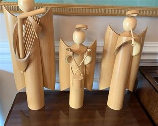 #67	Vtg. 1960s Bamboo Christmas Angel Choir 	 $45.00 			
