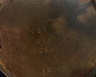 #68	No. 8 made in USA case iron  Chicken Fryer w/lid	 $30.00 			
