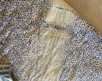 #85	Scrappy Square in a Square Hand-knotted Quilt (as is back stain & Tear)- 64x80	 $45.00 			
