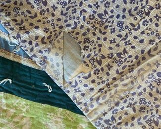 #85	Scrappy Square in a Square Hand-knotted Quilt (as is back stain & Tear)- 64x80	 $45.00 			
