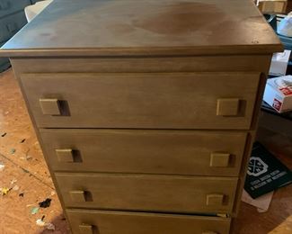#88	Hand-Made Wood Chest of 4 Drawers - 26x17x36	 $45.00 			
