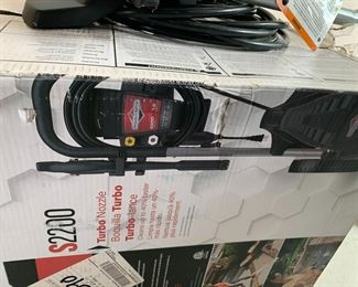 #94	Briggs and strattion S2200 pressure washer in box	 $100.00 			
