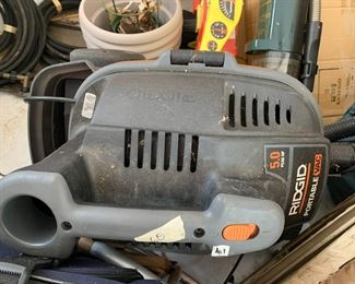 #101	Rigid 4 Gallon Shop Portable Vac	 $60.00 			
