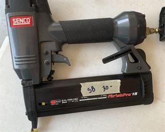 #129	Senco air stapler 18 gauge 5/8  16 MM	 $30.00 			
