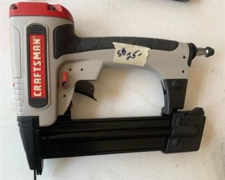 #130	Craftman 18 Gauge 3/8 long air stapler	 $25.00 			
