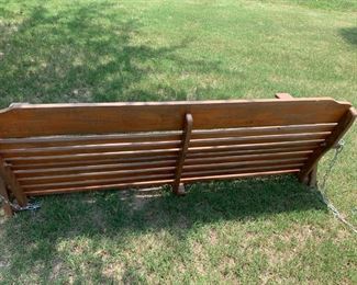 #136	wood swing 64 long 	 $75.00 			
