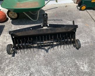 #137	pull behind the riding mower aerator 	 $75.00 			
