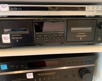 #149	Sony Stero/Cassette Deck   Model TC-WE475	 $30.00 			
#150	Sony FM Stero AM Receiver STR-DE597 	 $30.00 			

