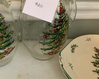 #164	Clear Spode Christmas Pitcher - 11" Tall	 $20.00 			
#165	Clear Spode Christmas Pitcher - 11" Tall	 $20.00 			
