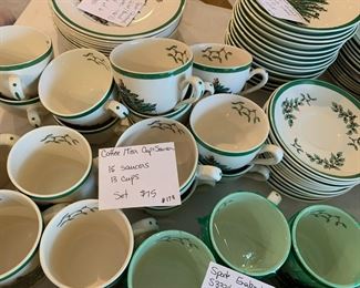 #178	Spode Christmas Tree Tea/Coffee Cup & Saucers - set of 7	 $75.00 			
