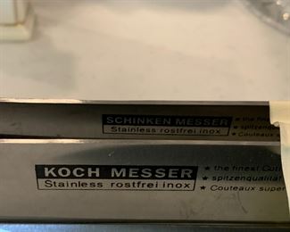 #184	Set of 6 Koch Messer Knives	 $25.00 			
