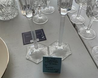 #193	2 pc Pair Marquis Waterford Crystal 6.75" Trumpet Candlesticks	 $28.00 			
