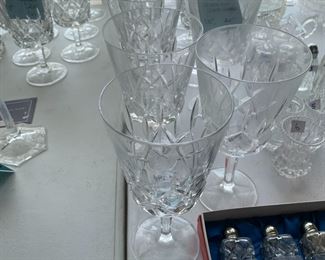 #195	8 pc Set Crystal Cut Wine Glasses  7.25"	 $30.00 		sold	
#196	5 pc Set Crystal Cut Wine Glasses  7.25" 	 $20.00 			
